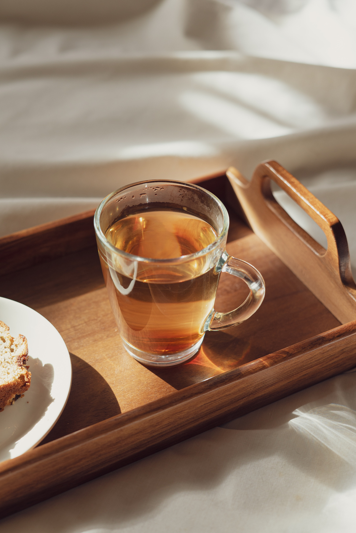 Tea and Bread on a Tray